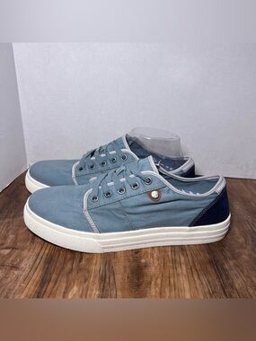 Taos Disc Super Soul Lake Blue Canvas Shoes Sneakers Size 9.5